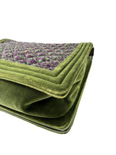 Chanel Velvet Tweed Large Boy Flap Green 18255172