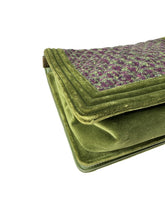 Chanel Velvet Tweed Large Boy Flap Green 18255172