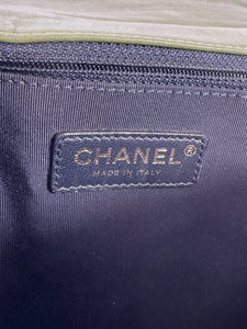 Chanel Velvet Tweed Large Boy Flap Green 18255172
