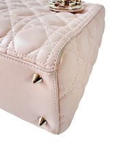 Christian Dior light pink leather medium Lady Dior 05-MA-0152
