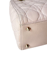 Christian Dior light pink leather medium Lady Dior 05-MA-0152