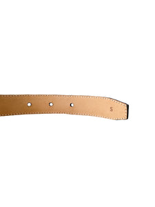 Salvatore Ferragamo black leather belt size S 23 4125