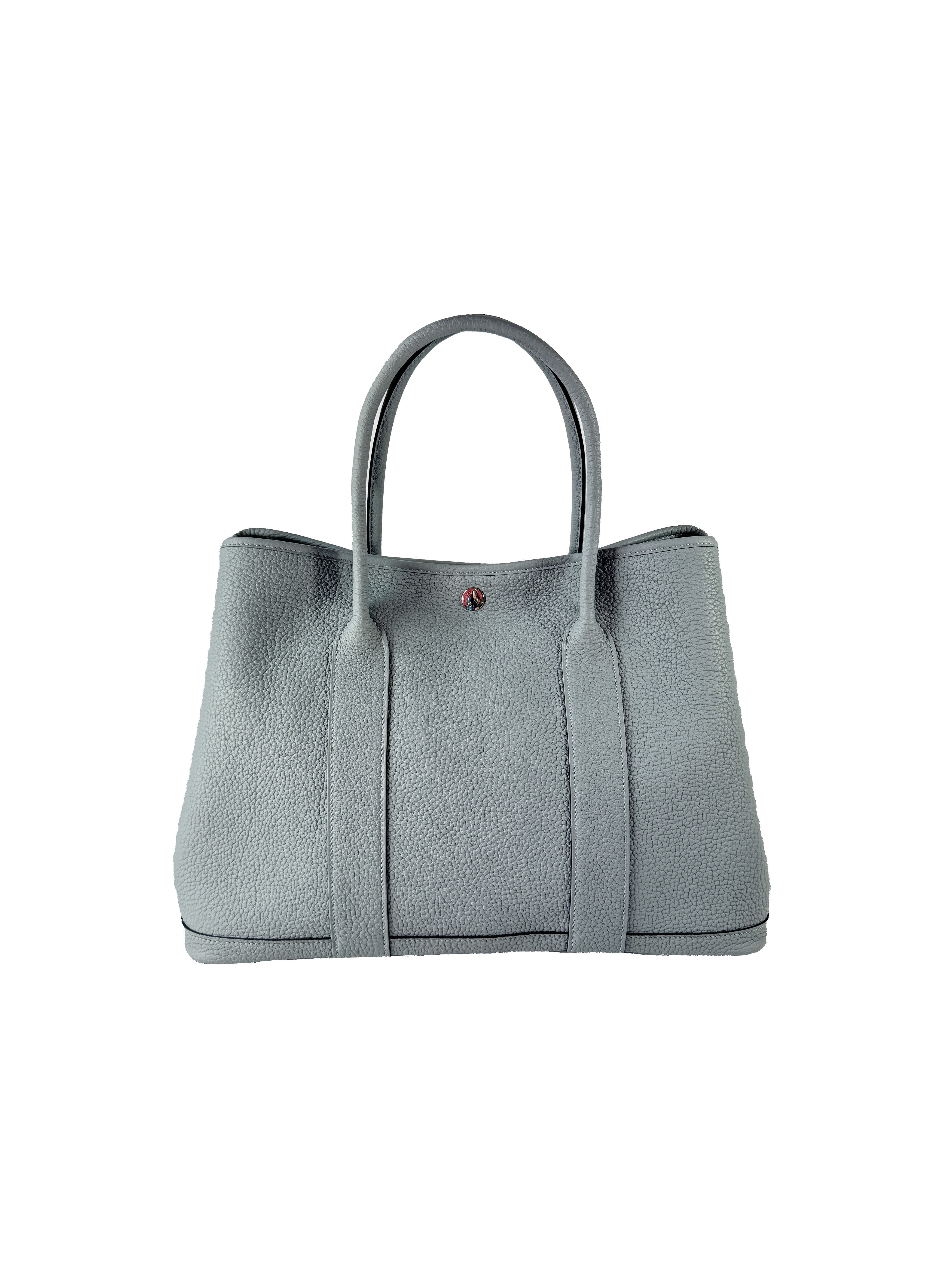 Hermès 2025 Gris Pantin Garden Party 36 K stamp NEW