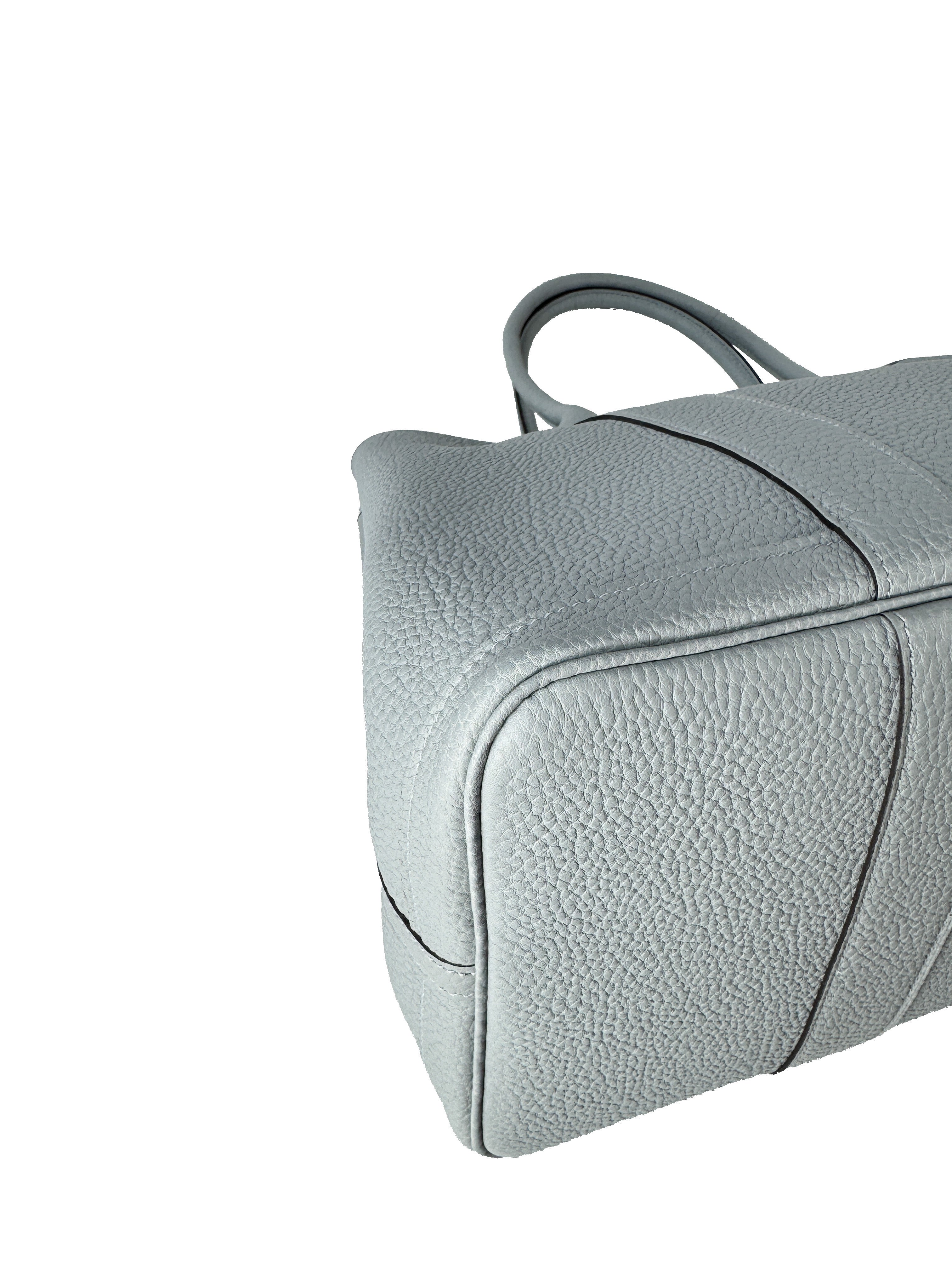 Hermès 2025 Gris Pantin Garden Party 36 K stamp NEW