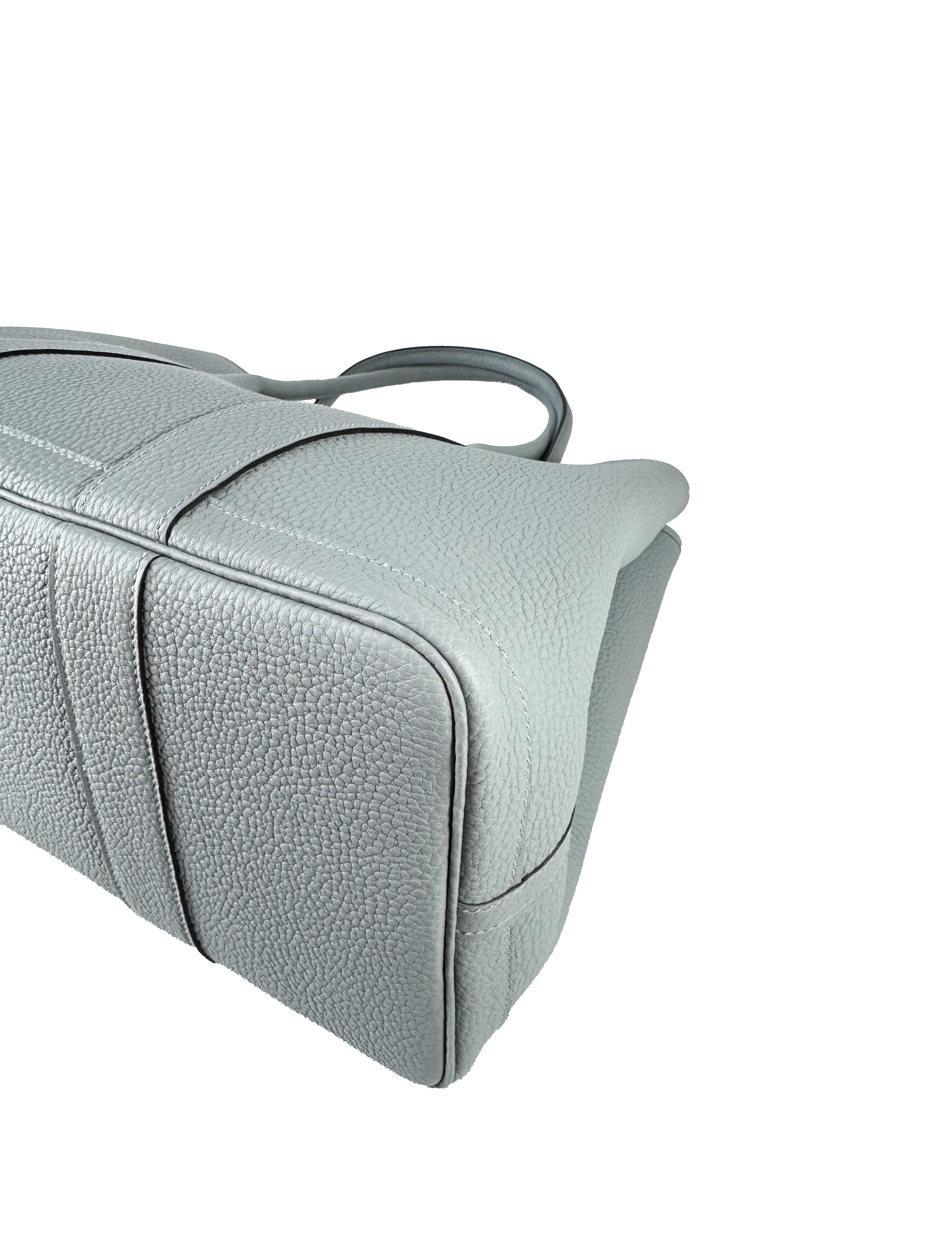 Hermès 2025 Gris Pantin Garden Party 36 K stamp NEW