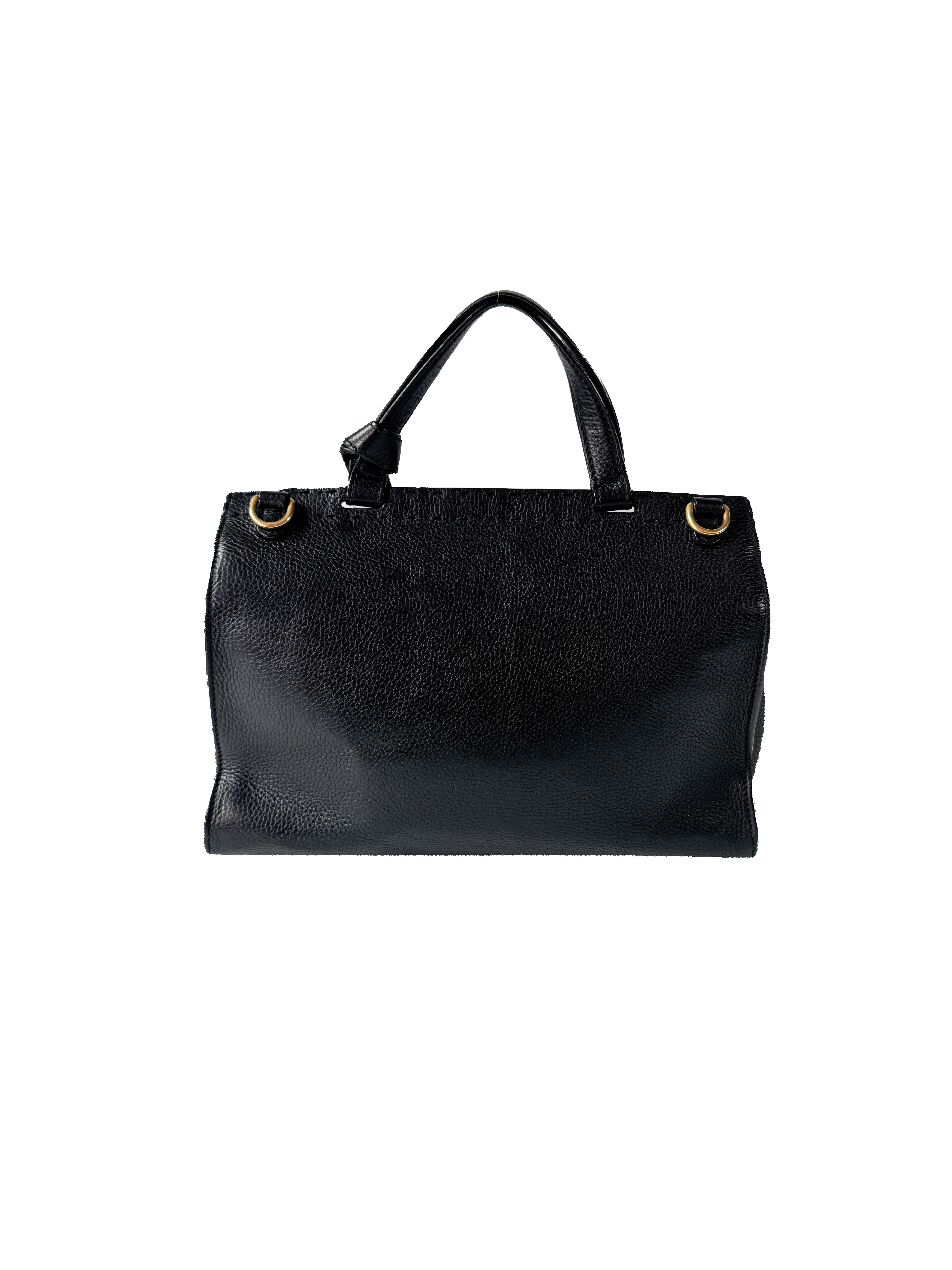 Gucci black GG Marmont top handle bag 421890498879