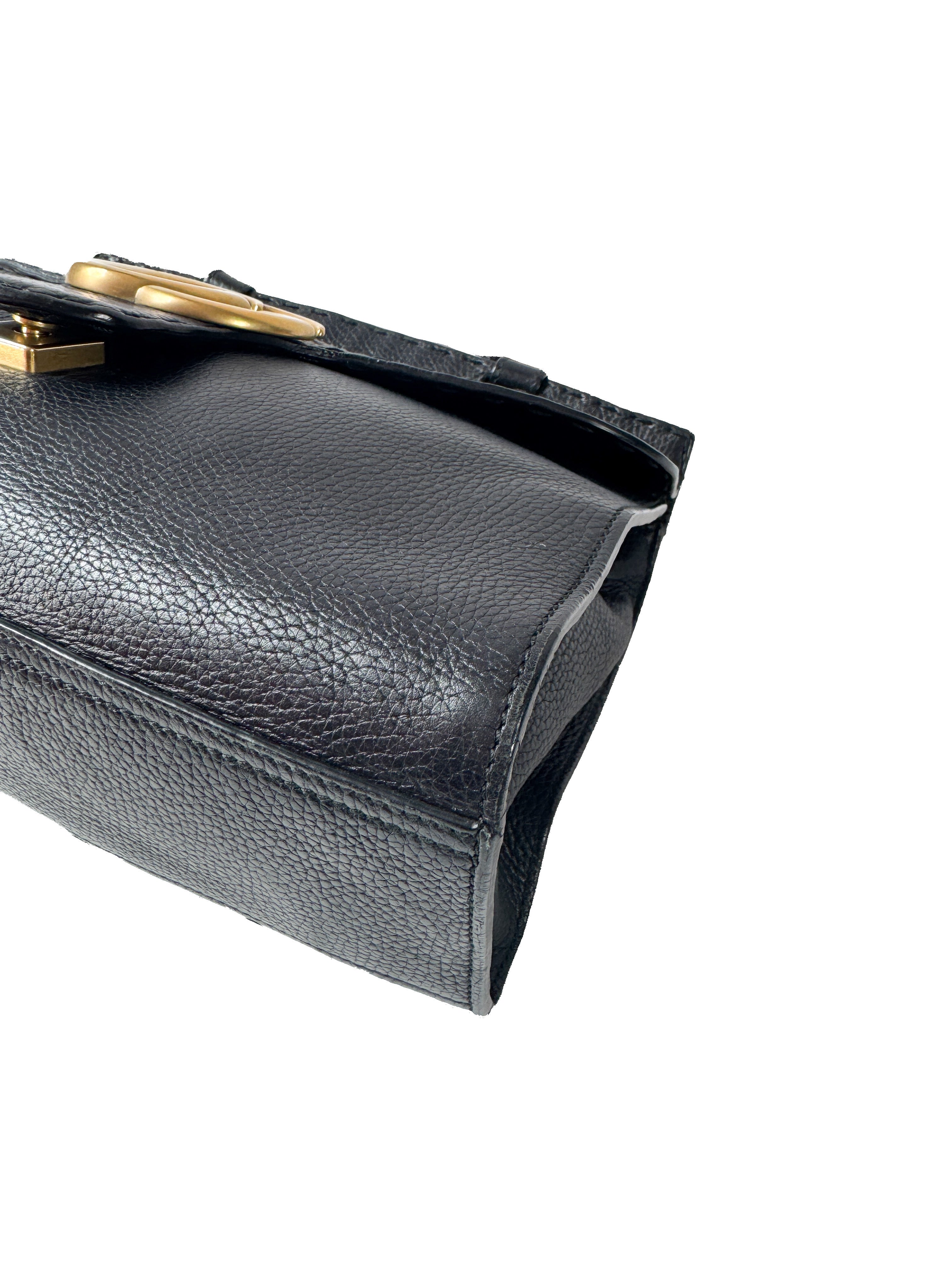 Gucci black GG Marmont top handle bag 421890498879