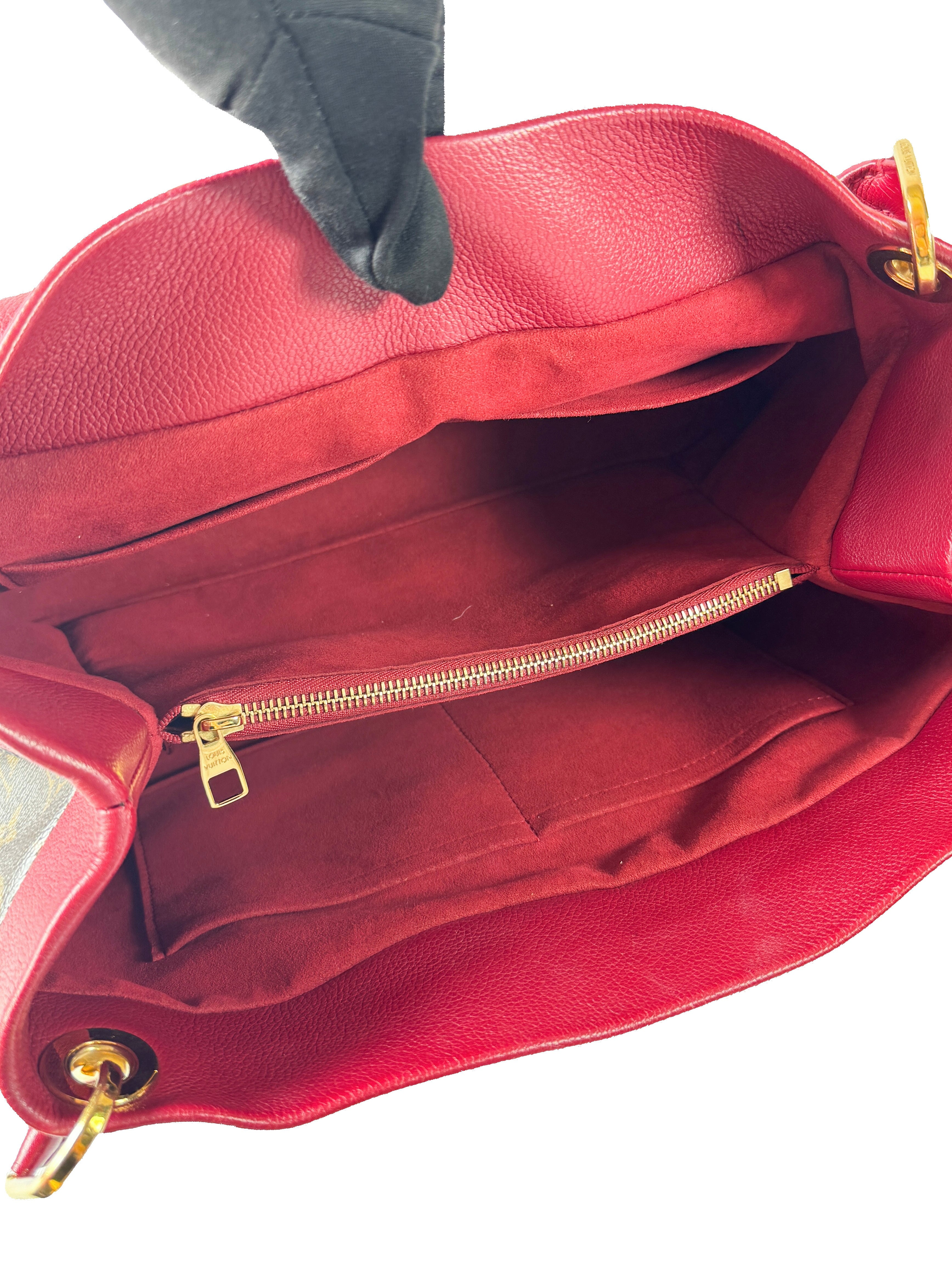 Louis Vuitton monogram red Olympe shoulder bag SP3192