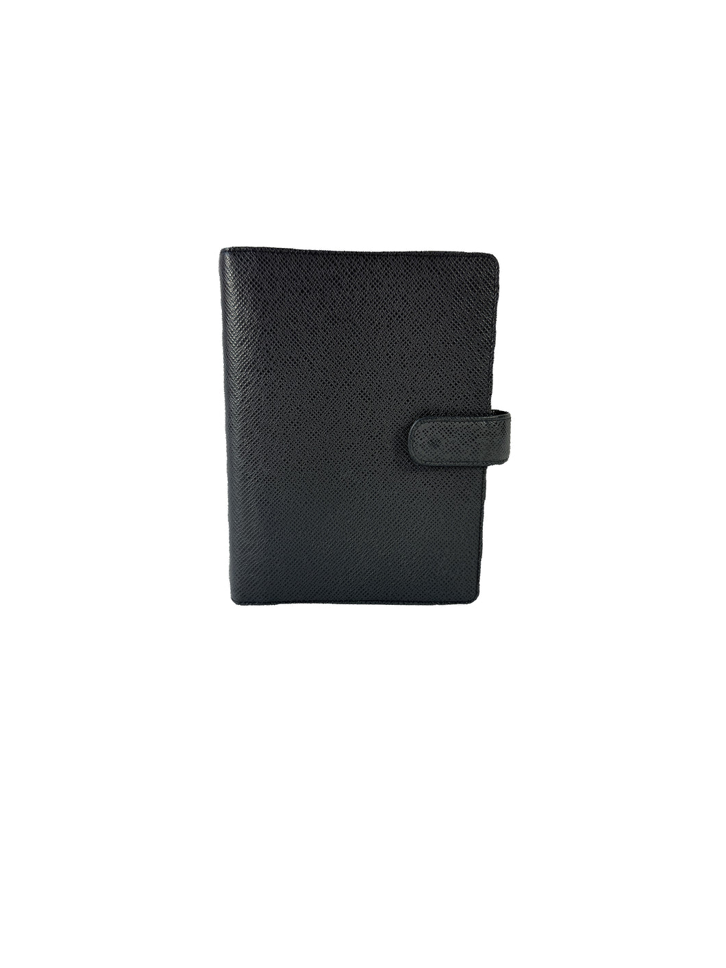Louis Vuitton black Taiga leather agenda MM SP0033