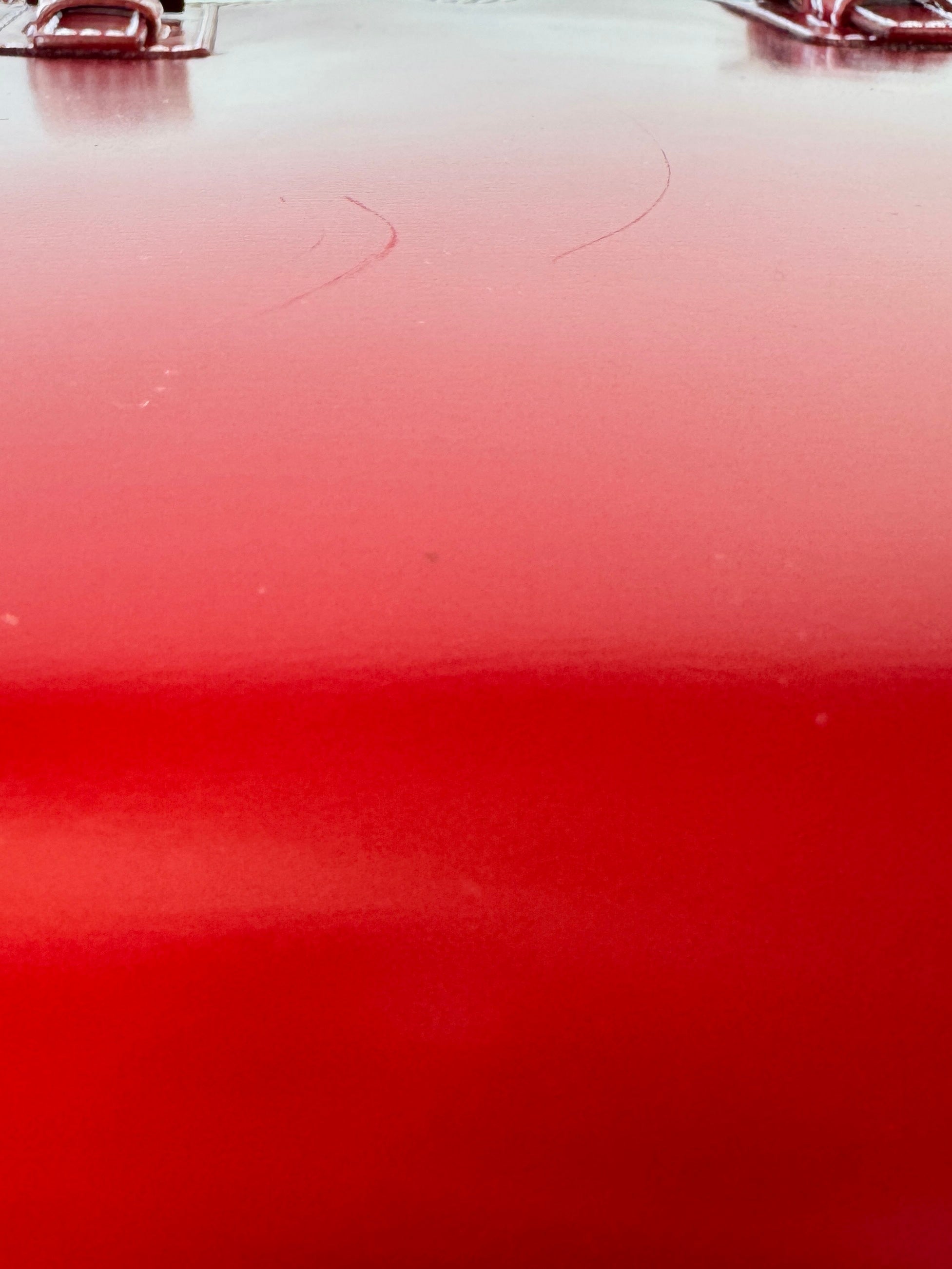 Fendi red leather zip top tote 22110 88N031 019