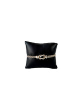 Tiffany & Co sterling silver double rope love knot bracelet