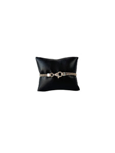 Tiffany & Co sterling silver double rope love knot bracelet