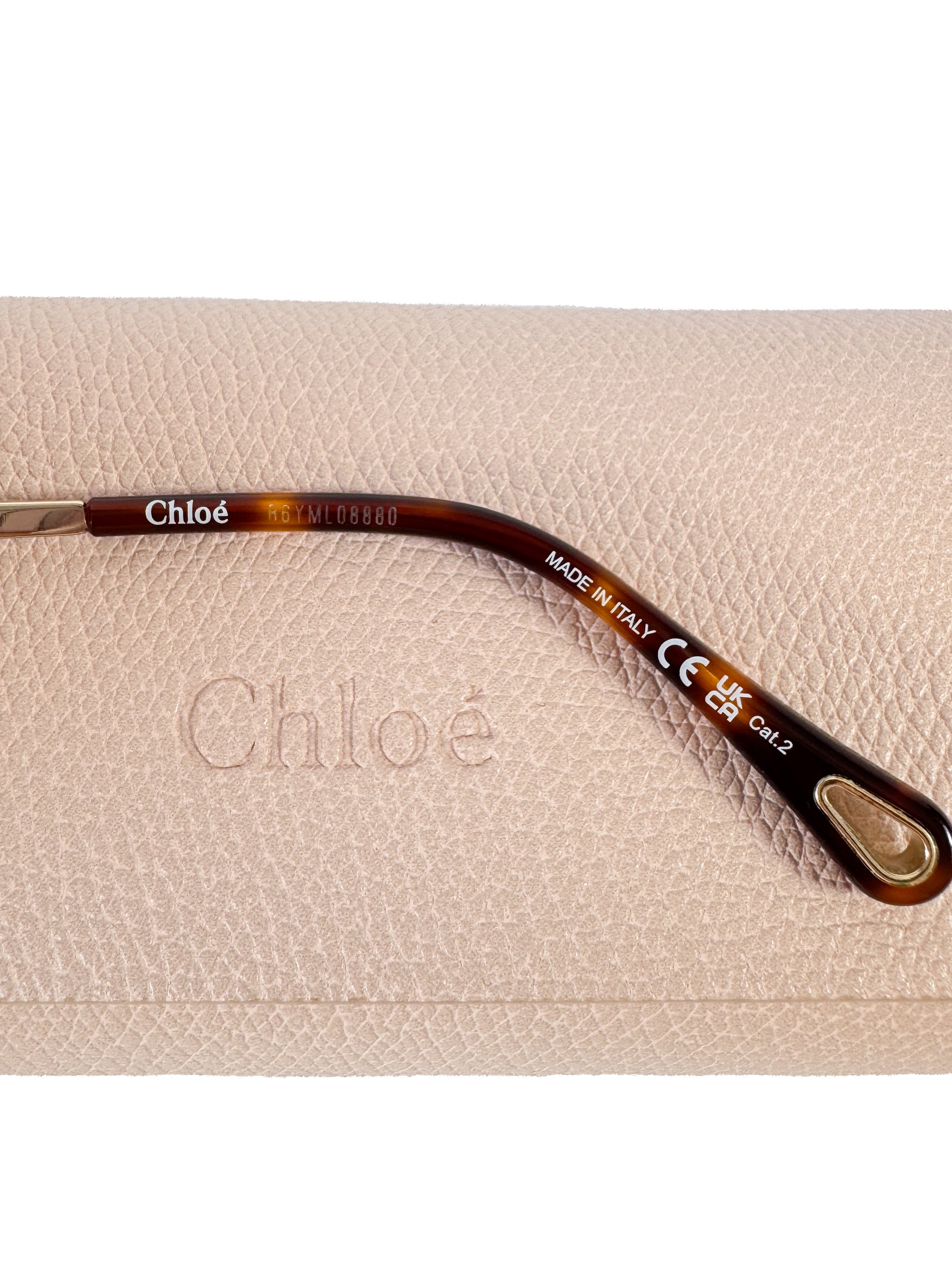 Chloé hot pink/gold sunglasses CH0099S *case*