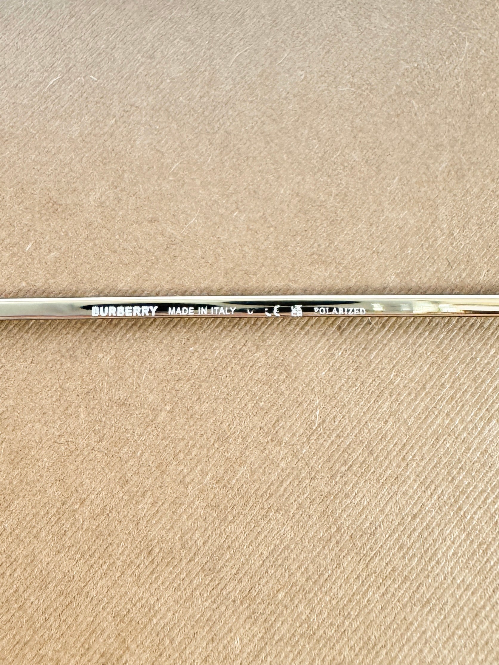 Burberry light gold Daphne polarized sunglasses B3133 CASE/BOX