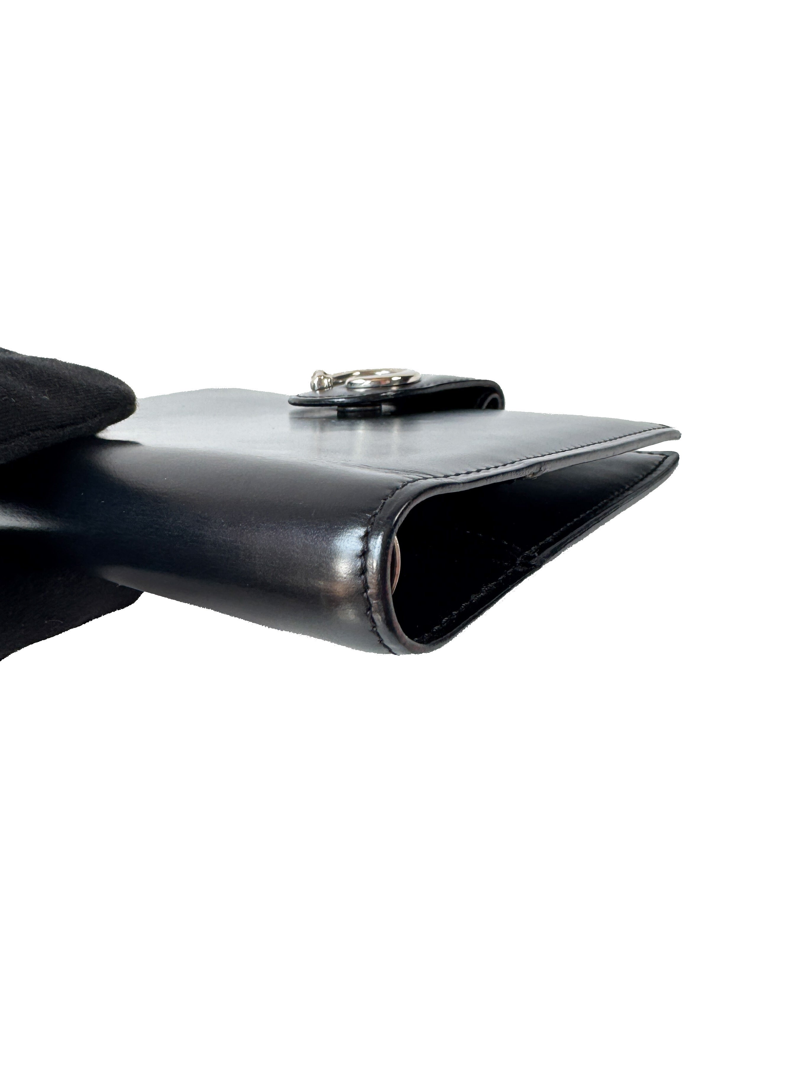 Cartier black leather Panthère agenda EDFG