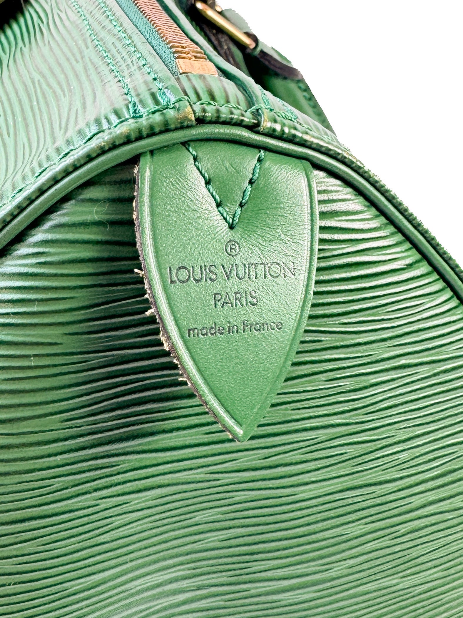 Louis Vuitton Borneo green epi speedy 35 VI0934