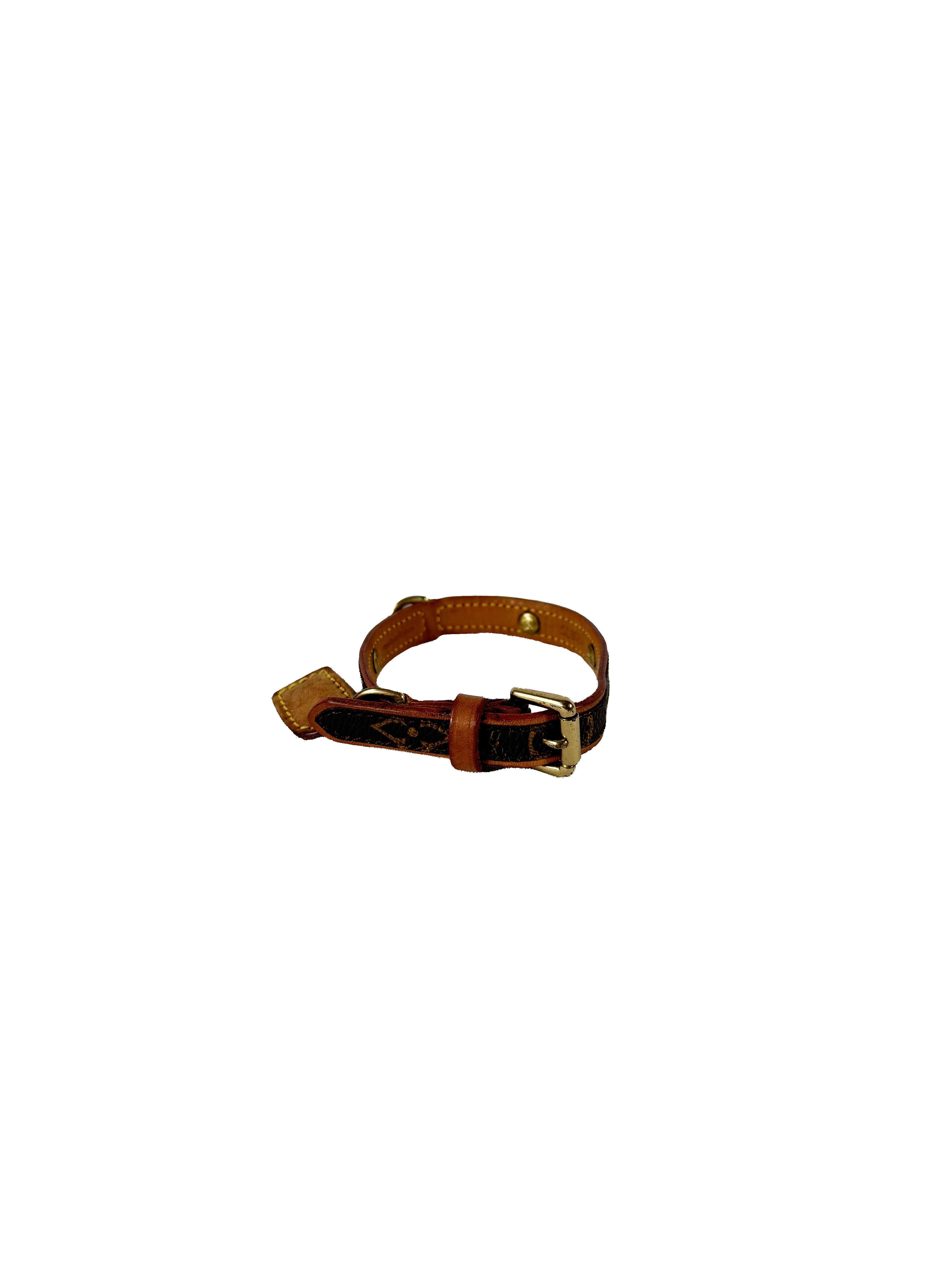 Louis Vuitton monogram dog collar SL0031