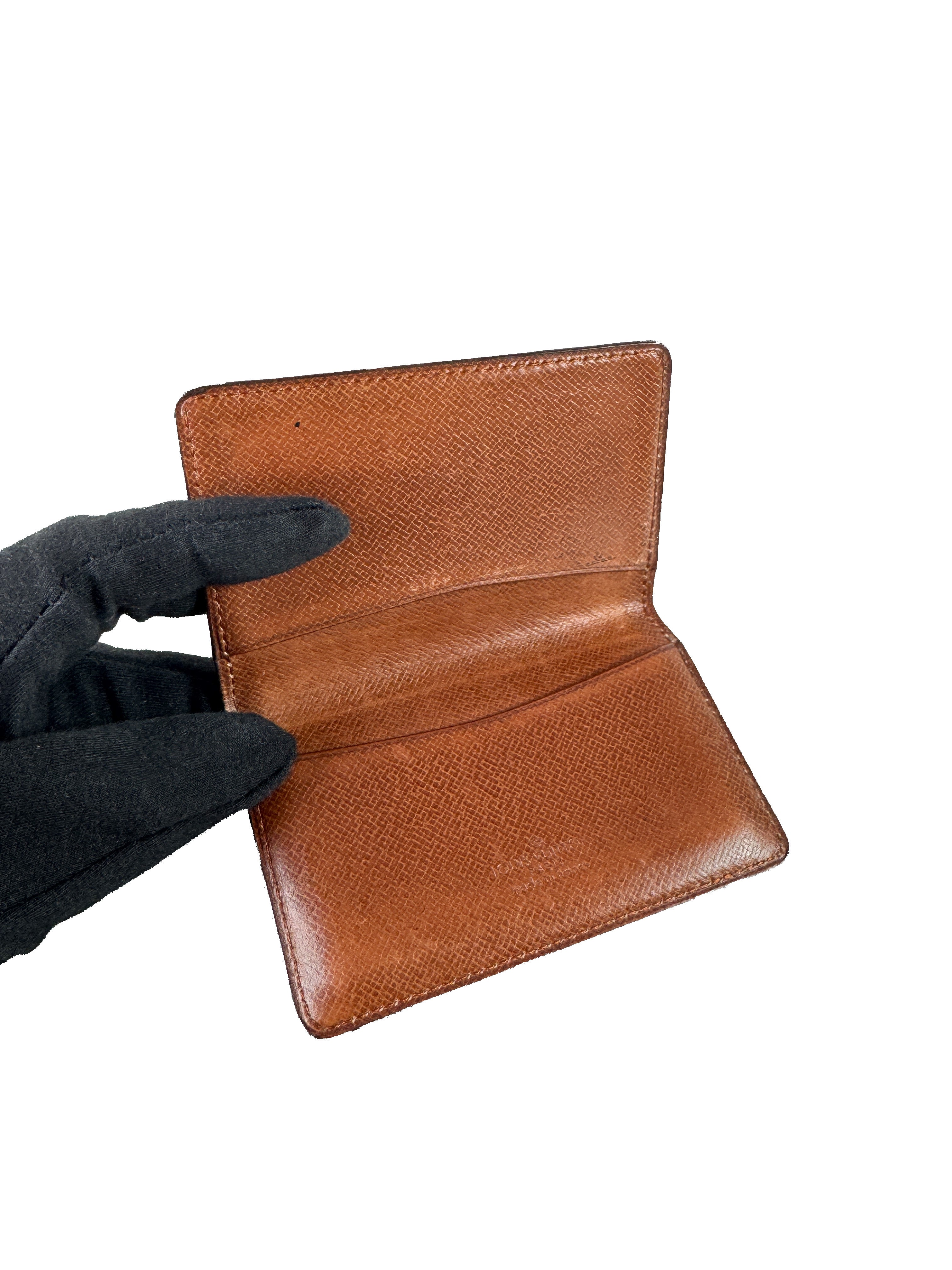 Louis Vuitton monogram card holder wallet 8902 PA