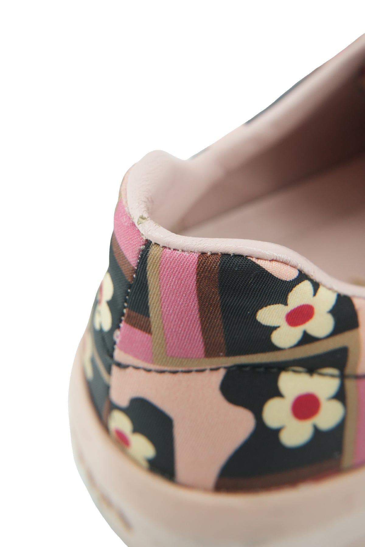 Prada pink floral print sneakers size 39