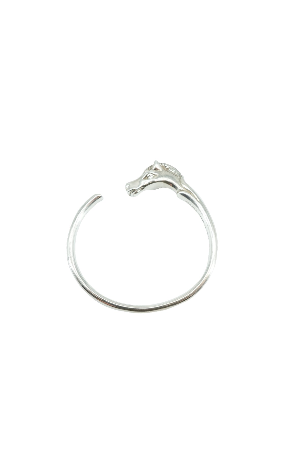 Hermes silver plated Au Galop bangle