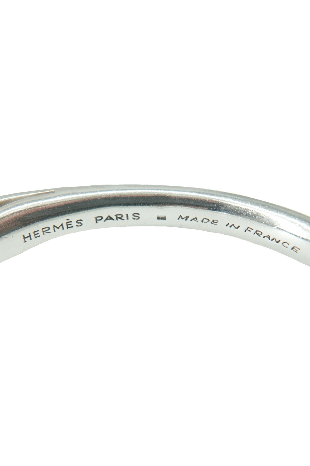 Hermes silver plated Au Galop bangle