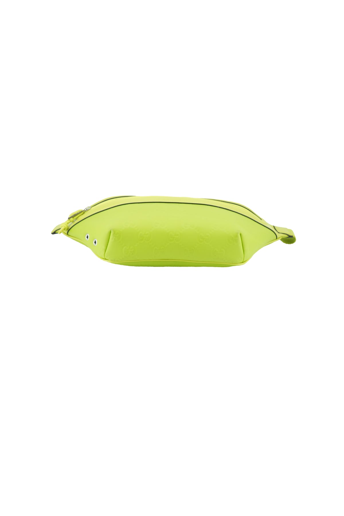 Gucci lime green rubber leather belt bag 486628