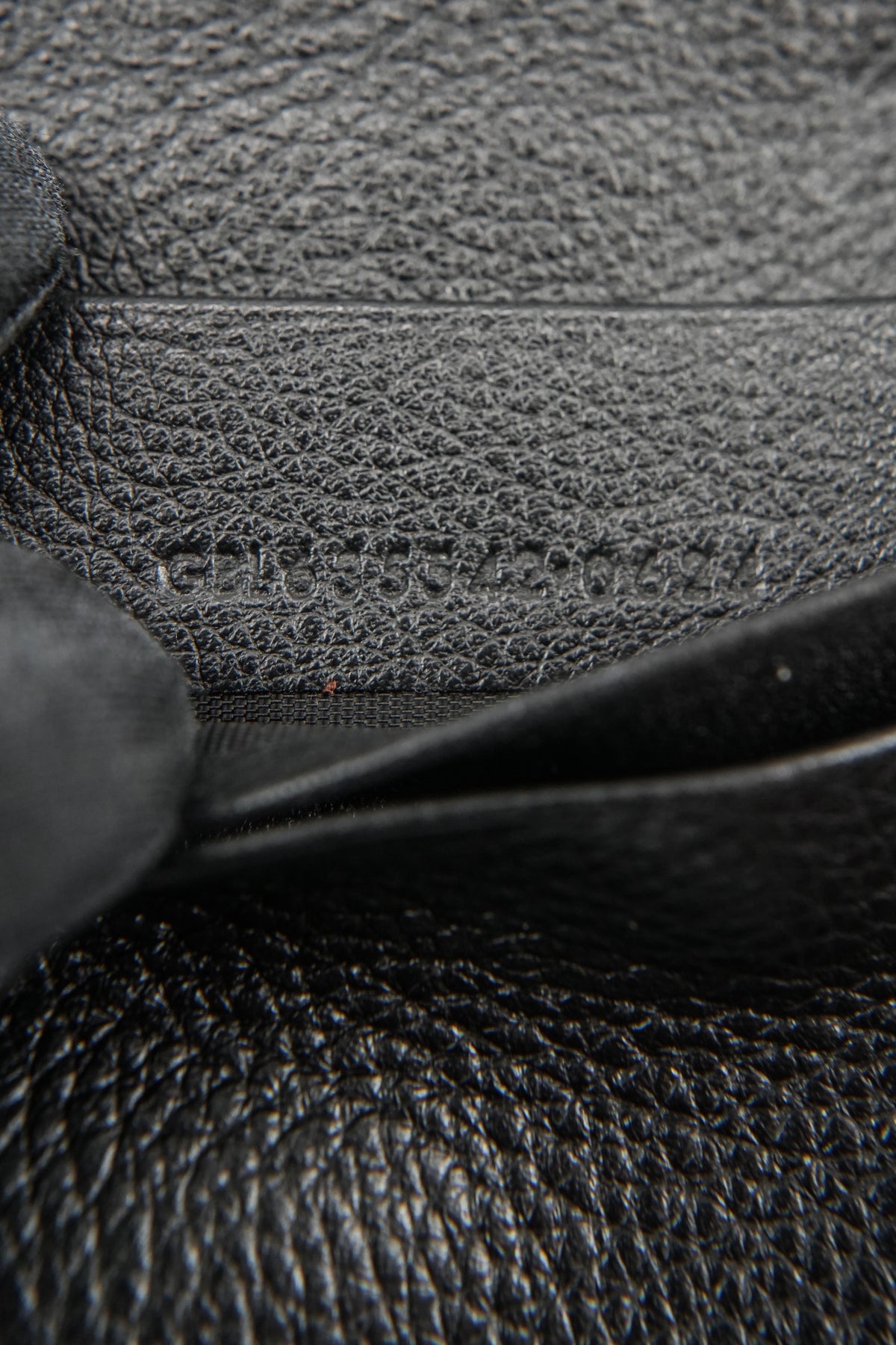 Saint Laurent black Tiny Cassandre flat wallet