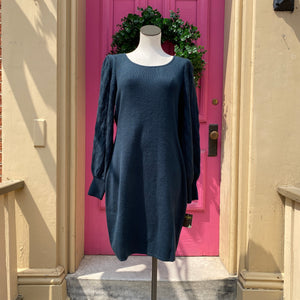 Taylor dark green long sleeve sweater dress size XL New With Tags