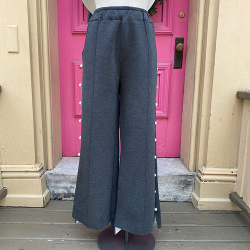 Joh. dark gray pearl embellished pants size XL