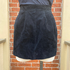 black suede skirt size 0