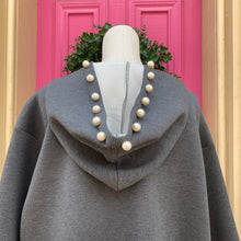 Joh. dark gray pearl embellished pullover size XL