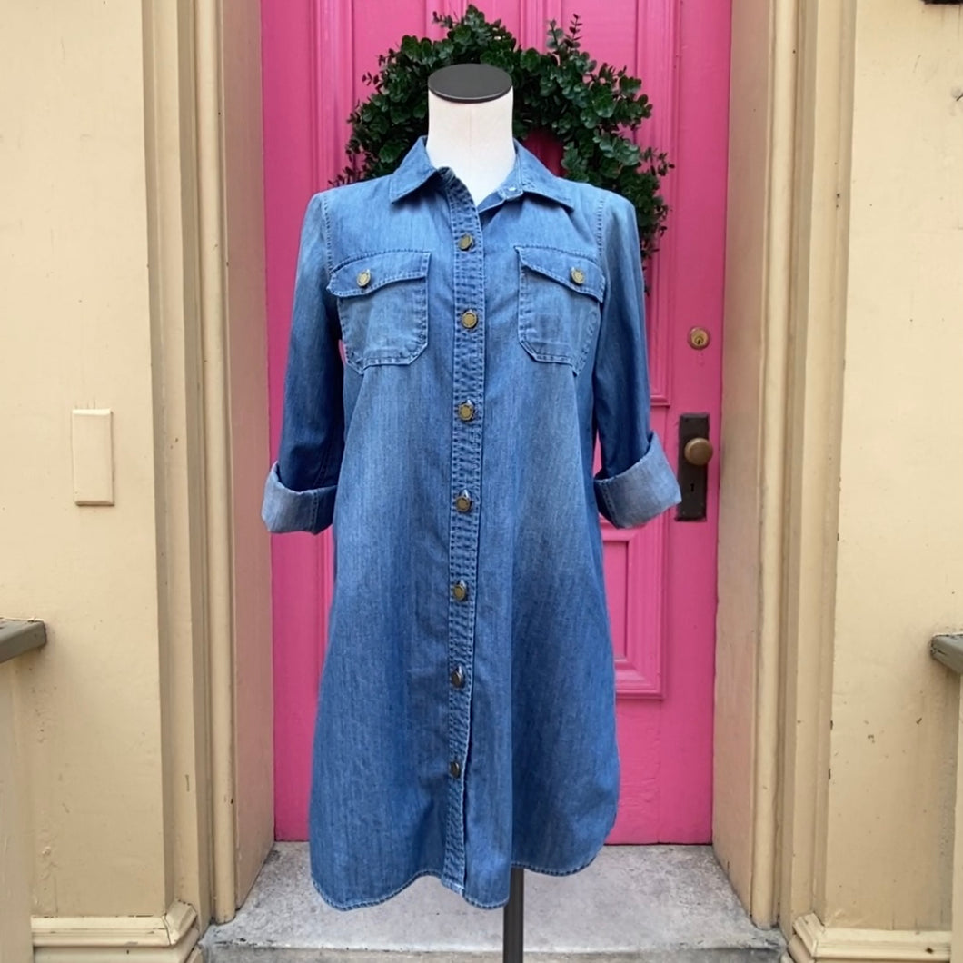 Two by Vince Camuto chambray dress size Small