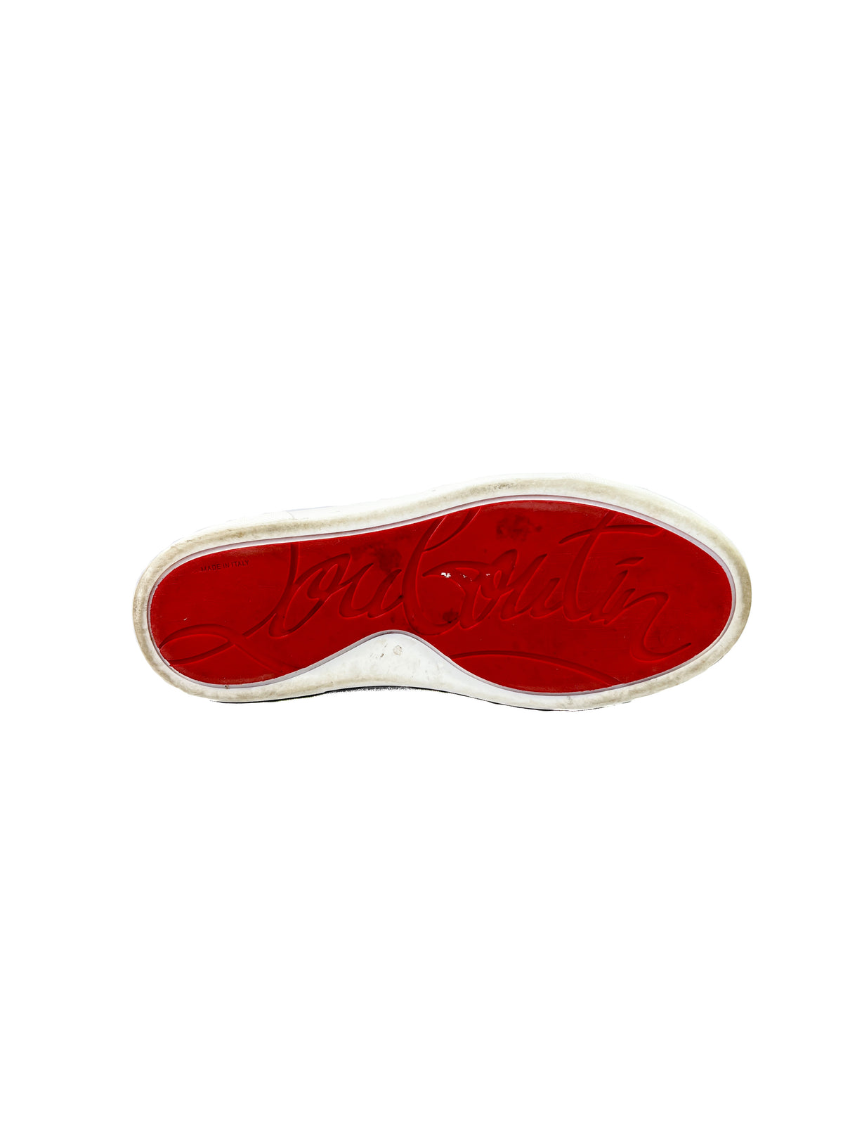 Christian Louboutin white neon edge sneakers size 37.5