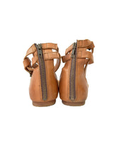 Frye brown leather sandal flats size 9