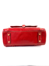 Dooney & Bourke red leather medium pocket satchel NWT