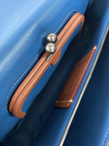 Coach bright blue leather re-issue Dinky