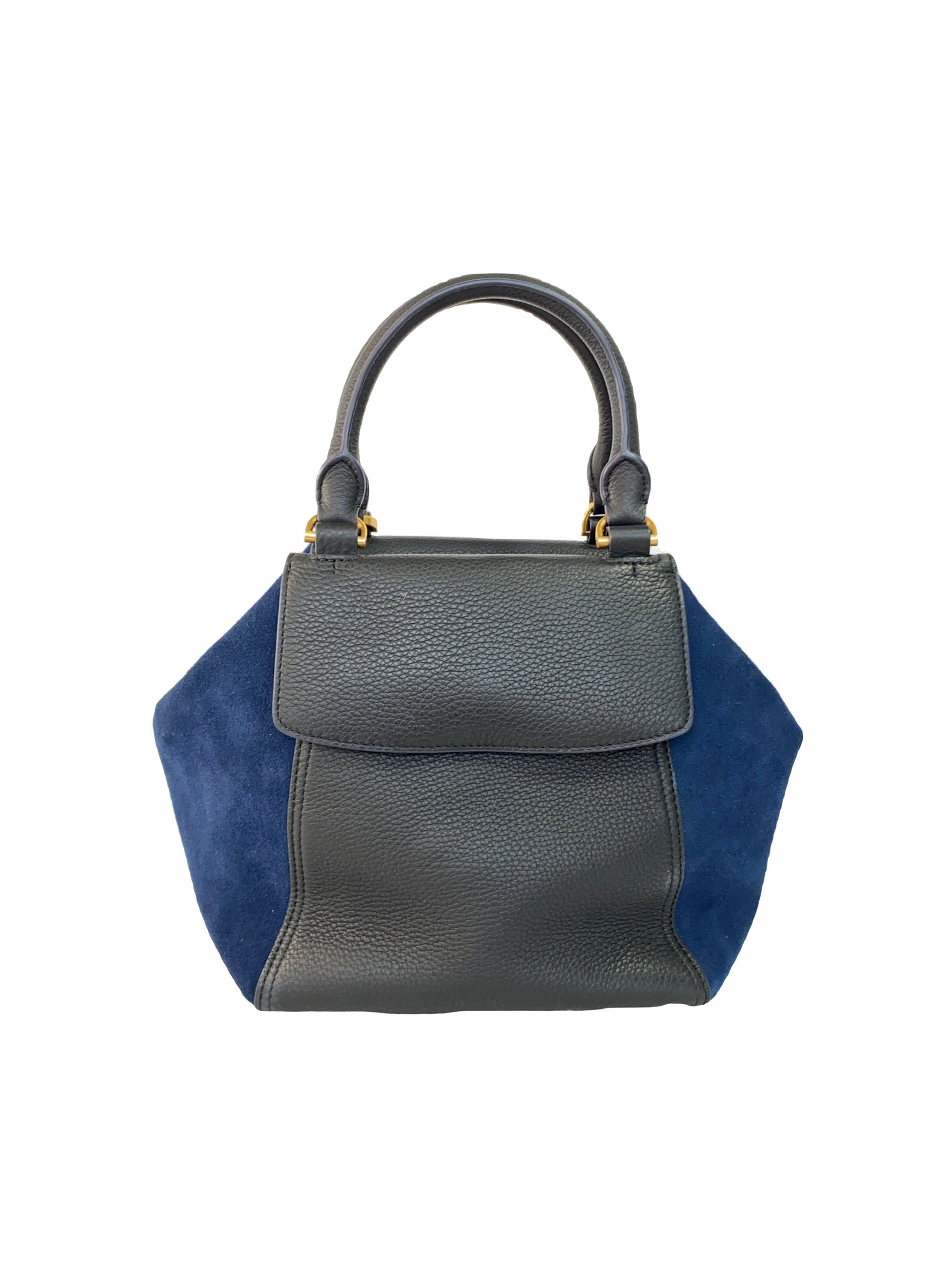 Tory Burch, Bags, Nwt Tory Burch Navy Blue Leather Tote Handbag