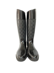 beskytte Ru Kronisk Gucci black signature rain boots size 38 – My Girlfriend's Wardrobe LLC