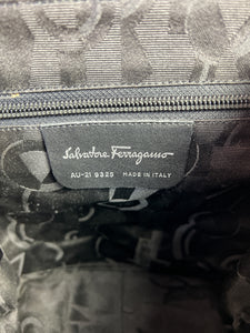 Salvatore Ferragamo black nylon vintage backpack