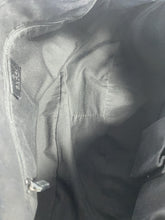 Gucci black signature cloth & leather tote