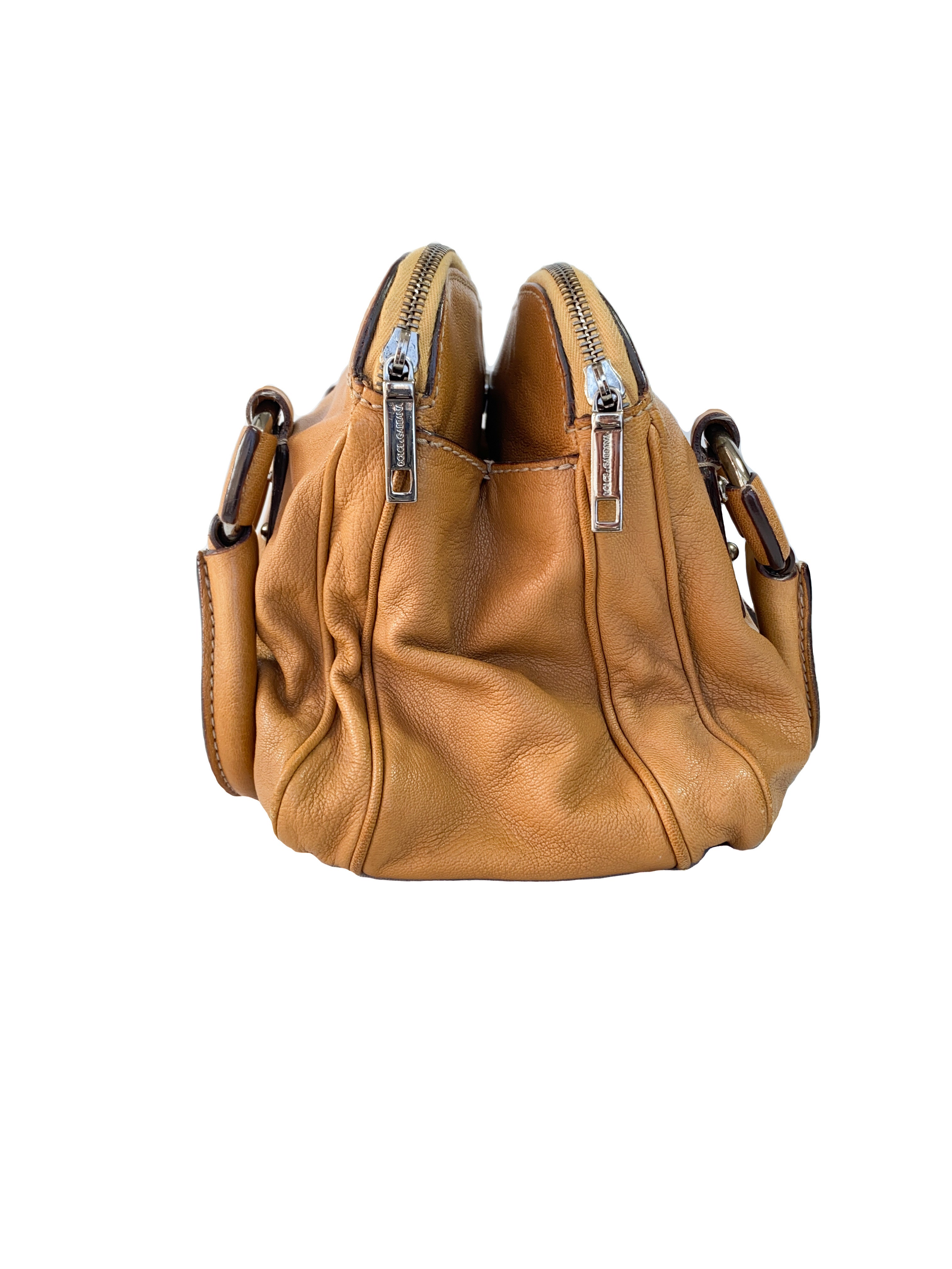 Dolce & Gabbana tan leather Miss Rider bag