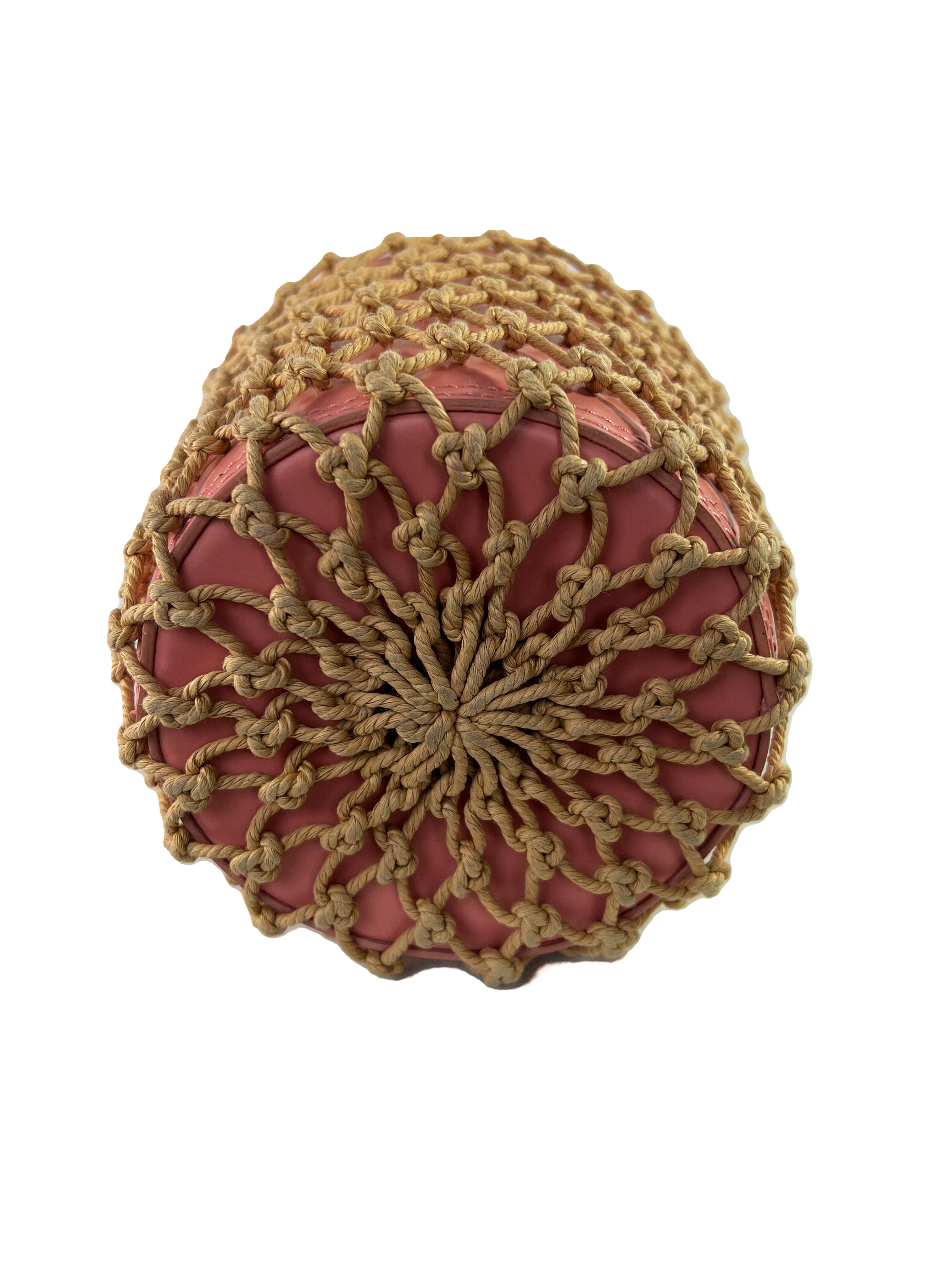 Staud pink moreau cage bucket bag retail $375