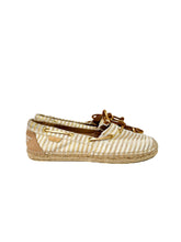 Sperry cream and gold espadrille flats size 6.5