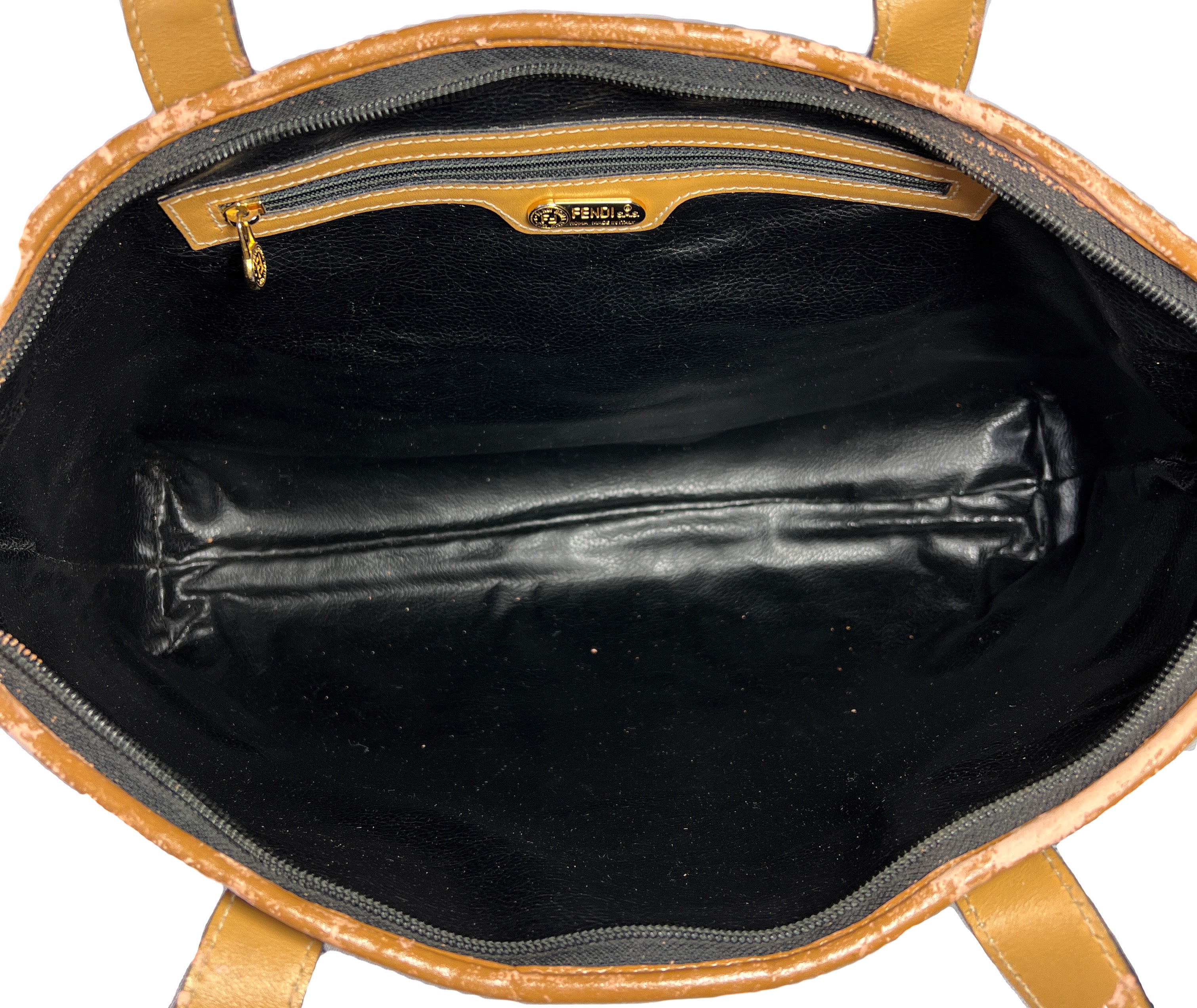 Fendi vintage Penguin striped tote AS IS