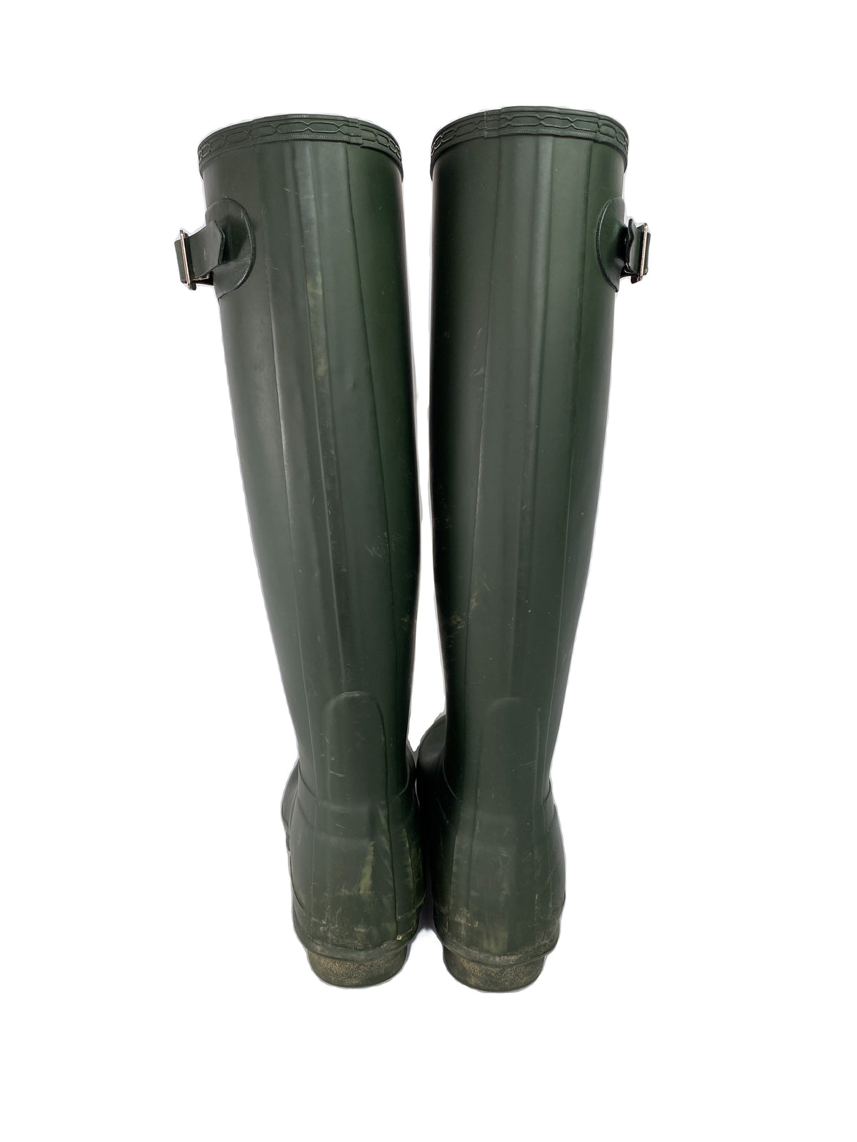 Hunter olive tall classic boots size 8