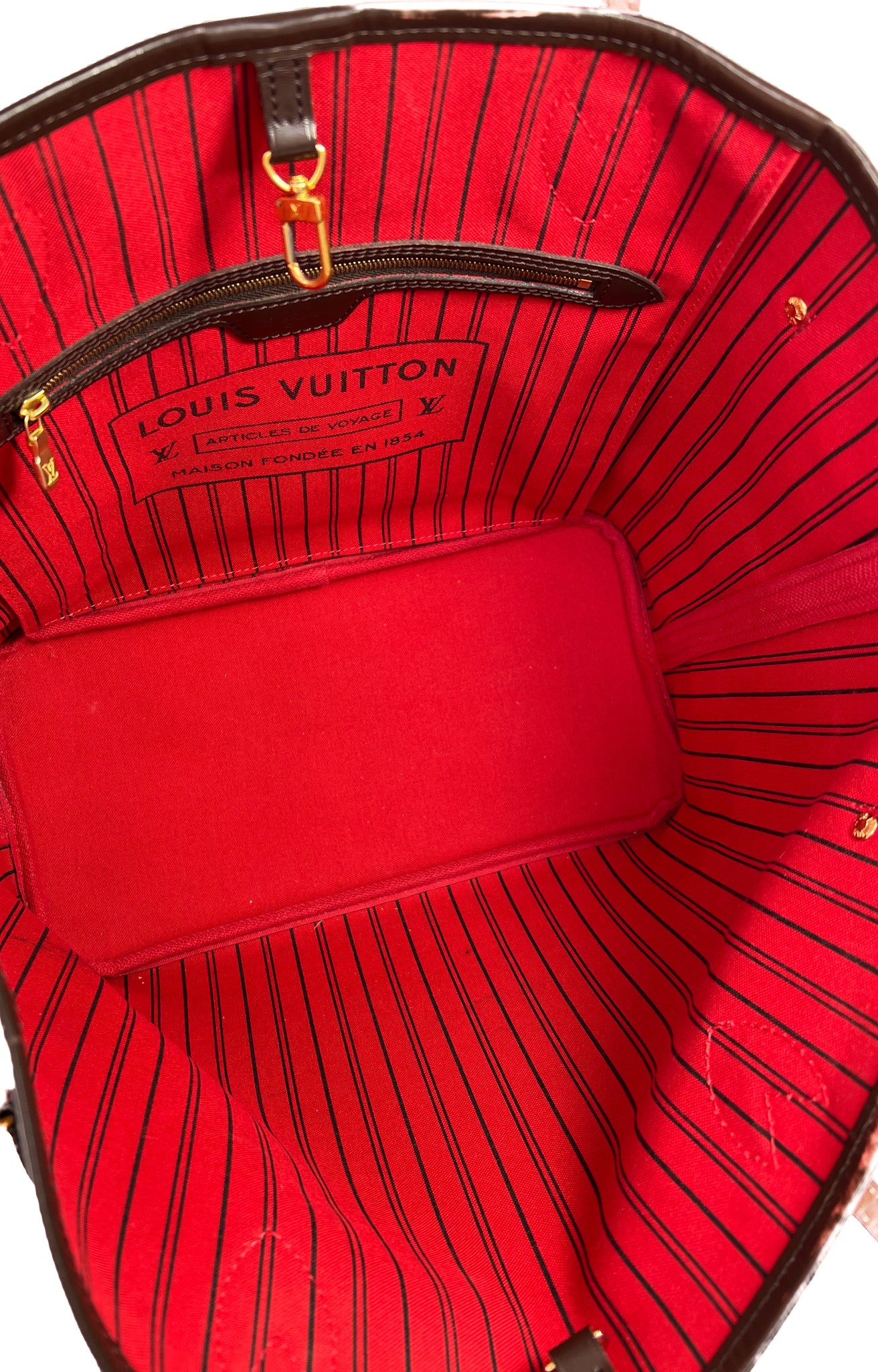 Louis Vuitton damier ebene neverfull pouch – My Girlfriend's