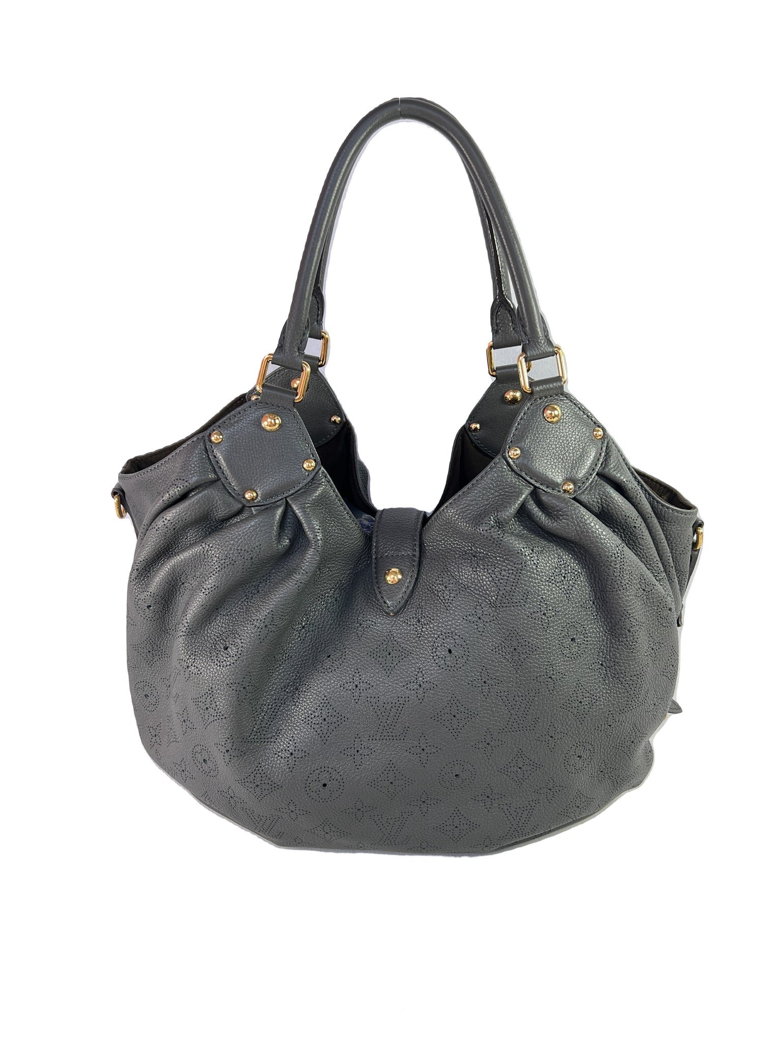 Louis Vuitton blue gray Mahina hobo shoulder bag – My Girlfriend's