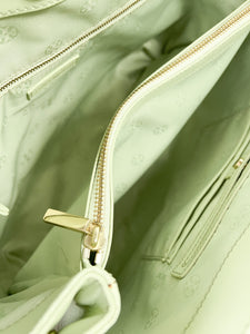 Tory Burch seafoam leather tote