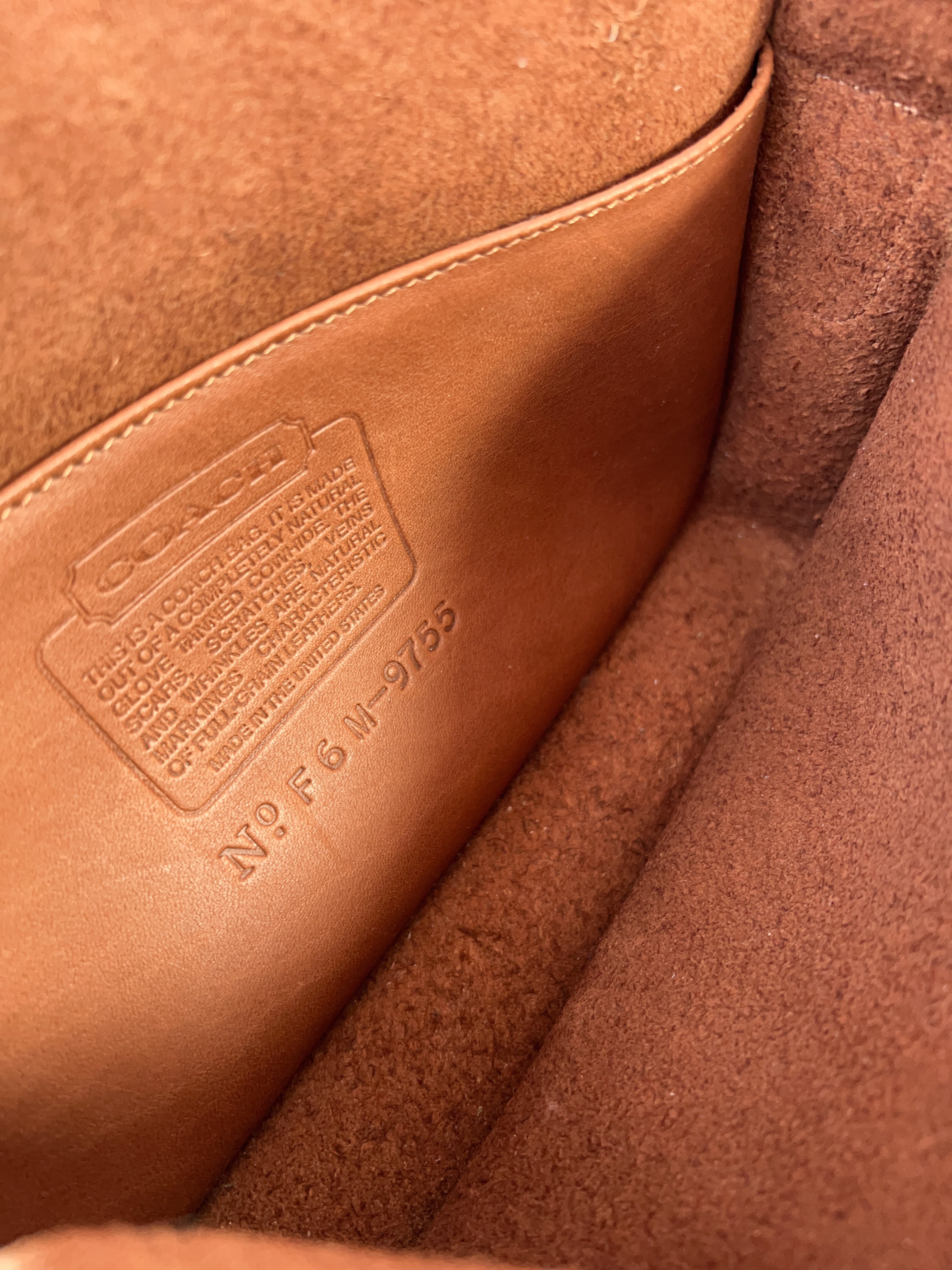 Coach brown leather Penny vintage crossbody