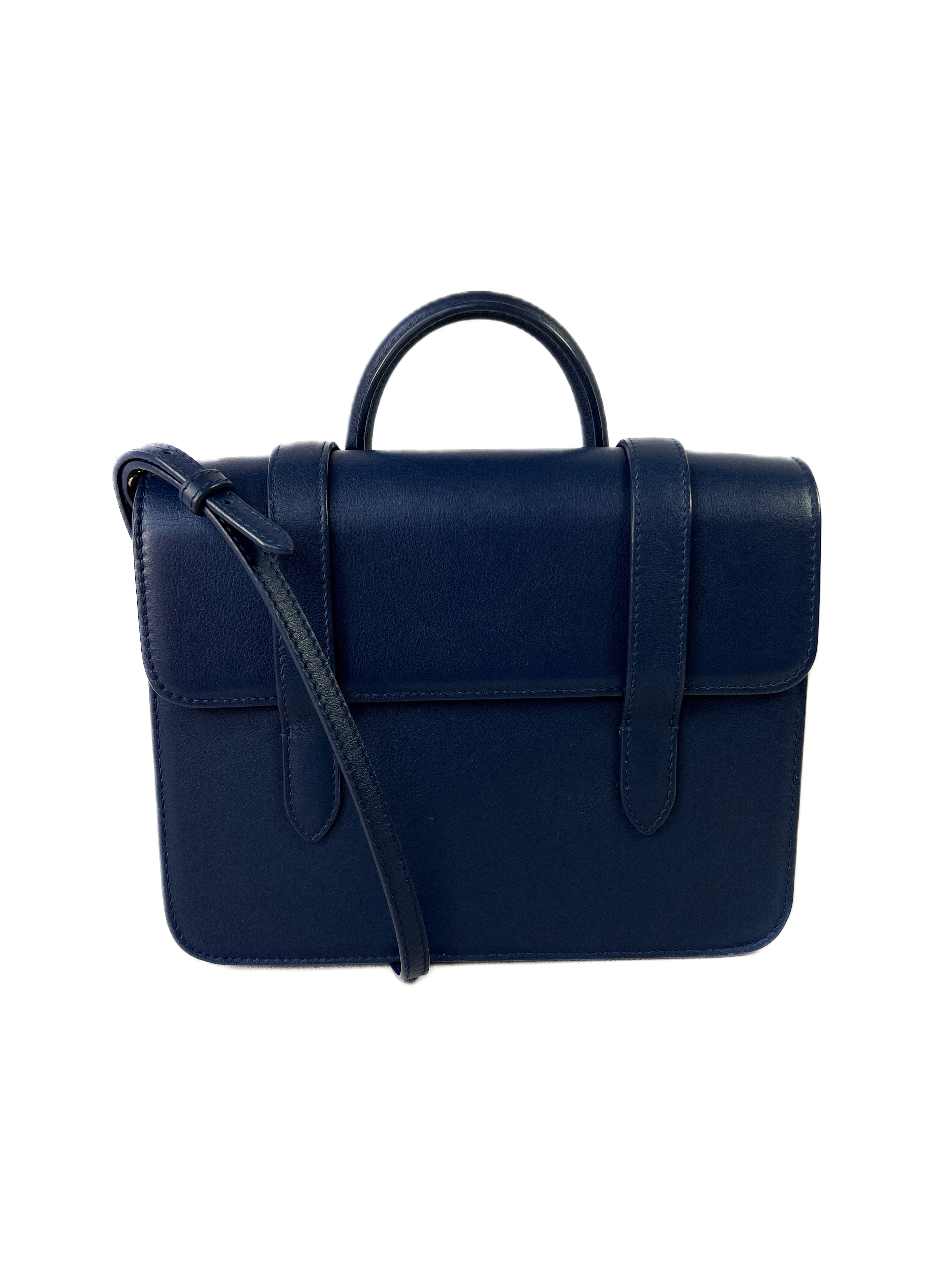 Strathberry navy MC tote